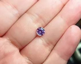 1.28 carat pink purple round Montana sapphire - Shop Now.