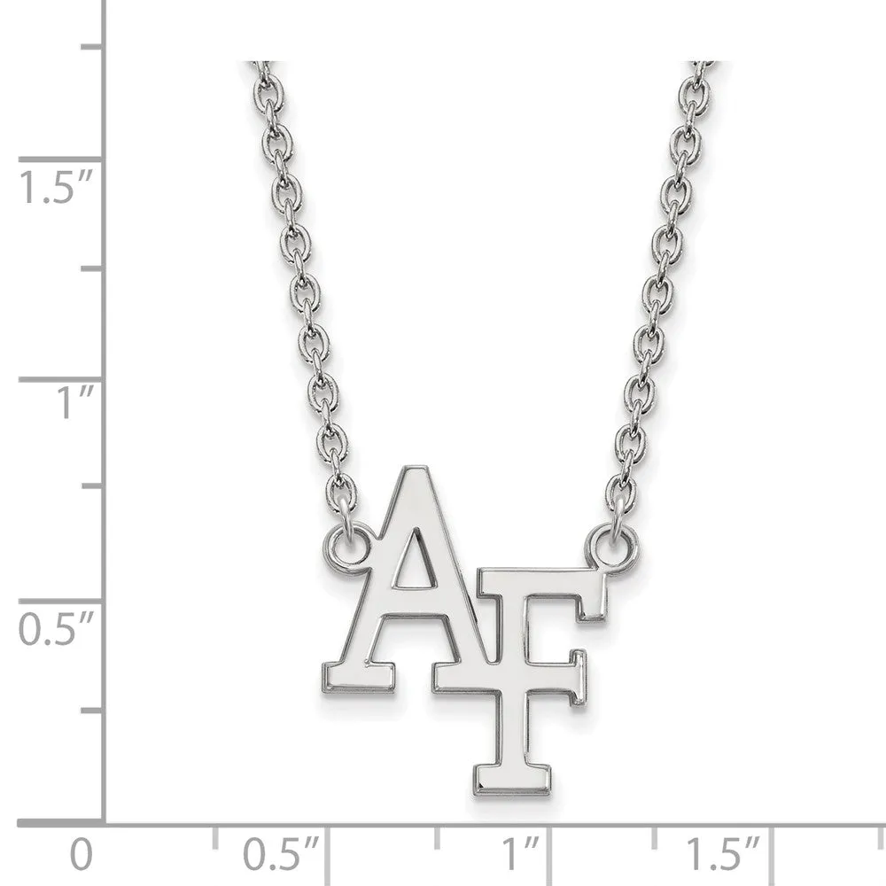 14k White Gold Air Force Academy Pendant Necklace