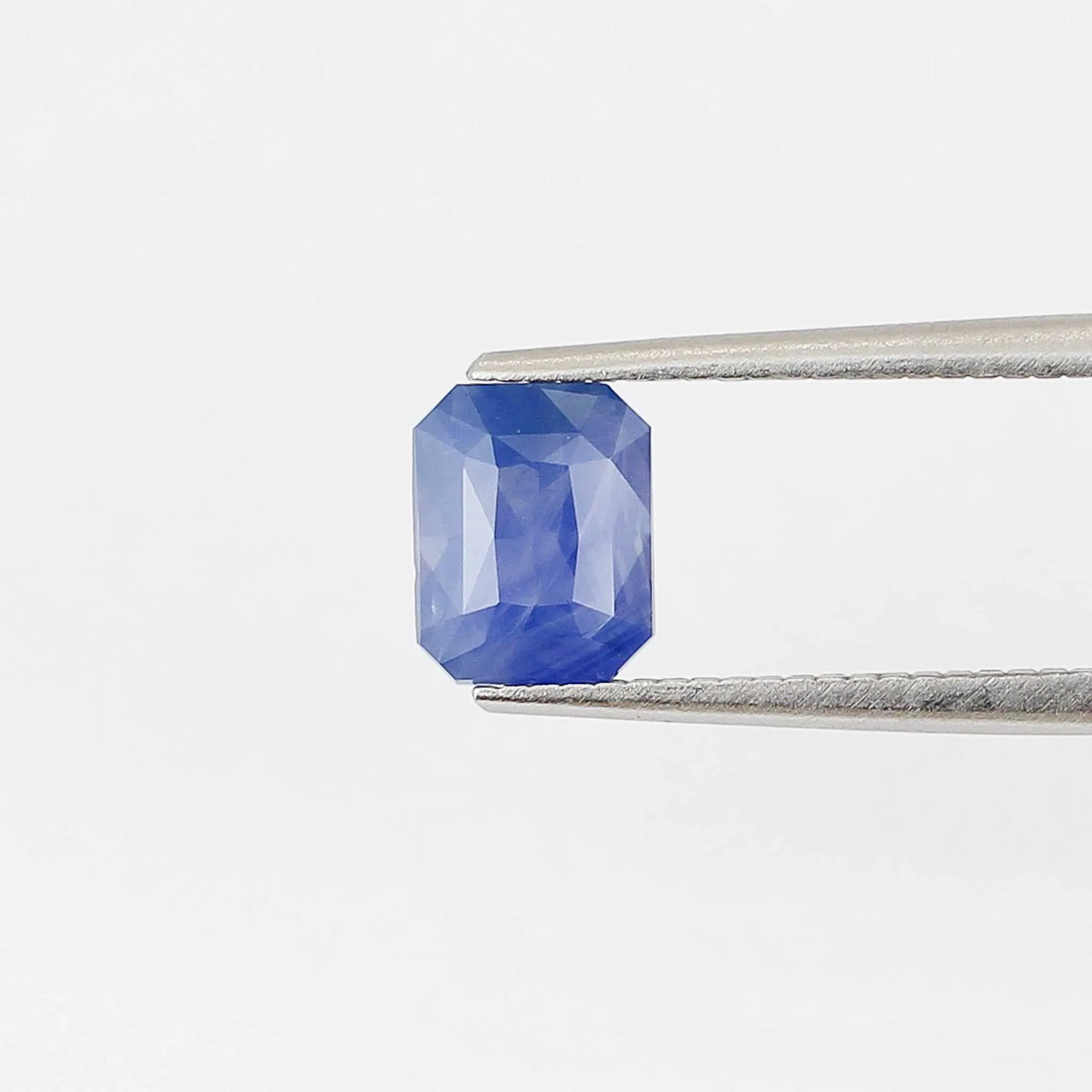 1.54 carat Radiant Cut Periwinkle Blue Sapphire