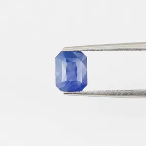 1.54 carat Radiant Cut Periwinkle Blue Sapphire