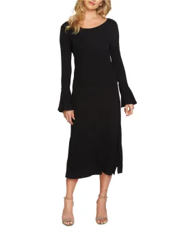 1.State Womens Ribbed Midi Dress