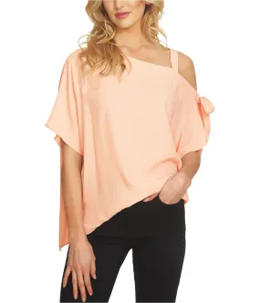 1.State Womens Tie-Detail One Shoulder Blouse