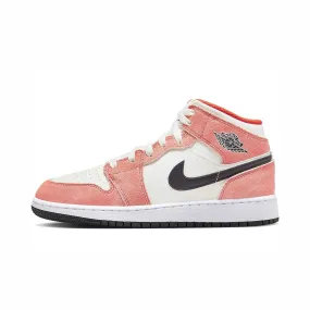 2023 Youth Air Jordan 1 Mid SE Orange Suede GS