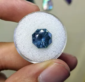 6.29 ct. Intense powder blue sapphire