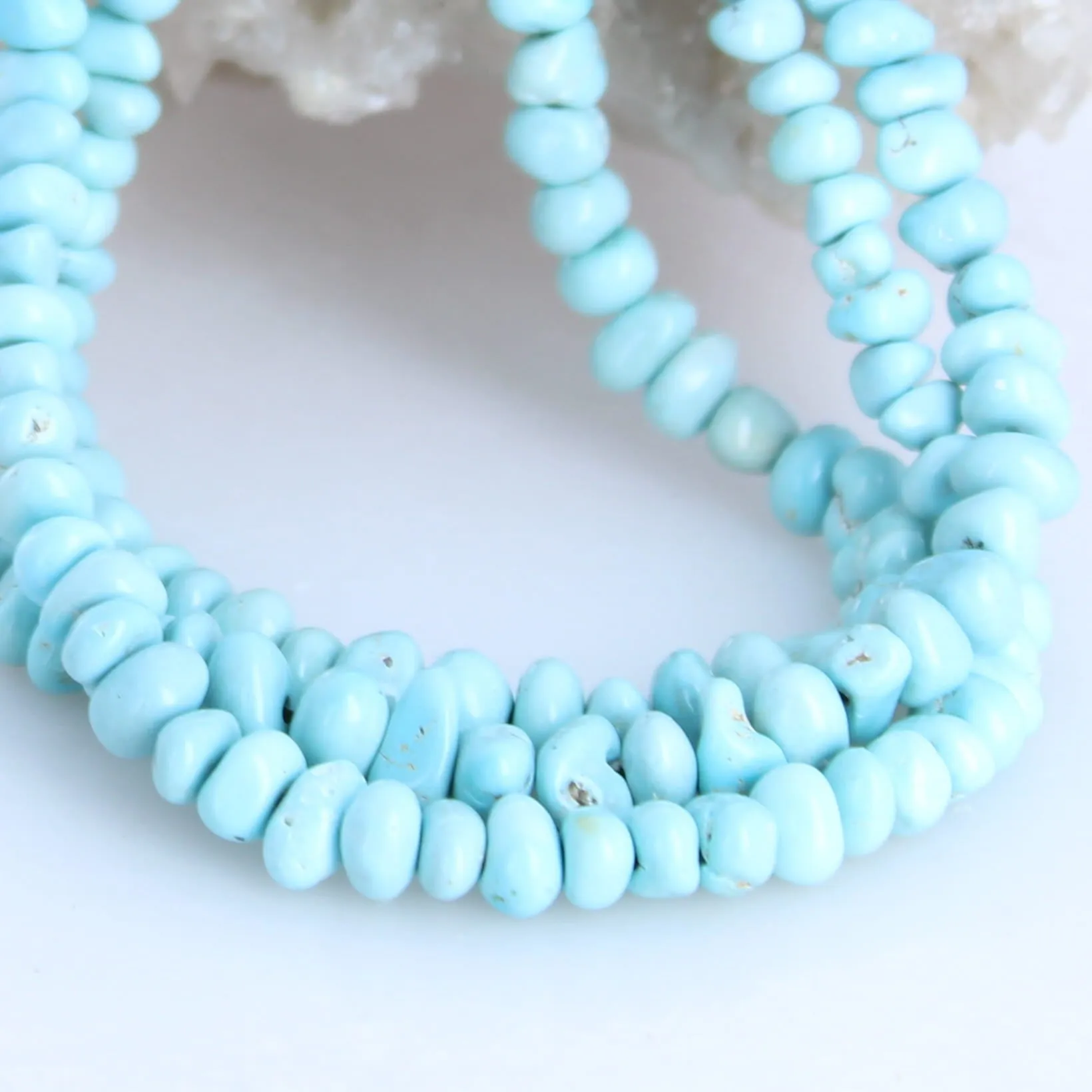 AAA Sky Blue Turquoise Beads 4-7mm