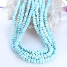 AAA Sky Blue Turquoise Beads - Ethereal Lone Mountain 4-8mm