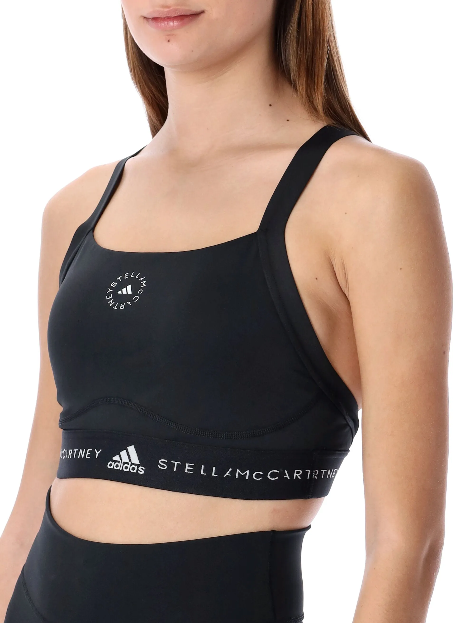 Adidas By Stella McCartney Logo Printed Sports Bra