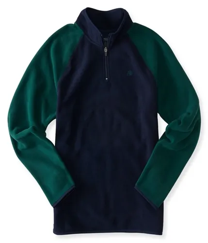 Aeropostale Mens Poly 1/4 Zip Fleece Jacket