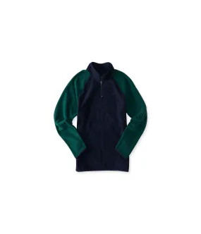 Aeropostale Mens Poly 1/4 Zip Fleece Jacket