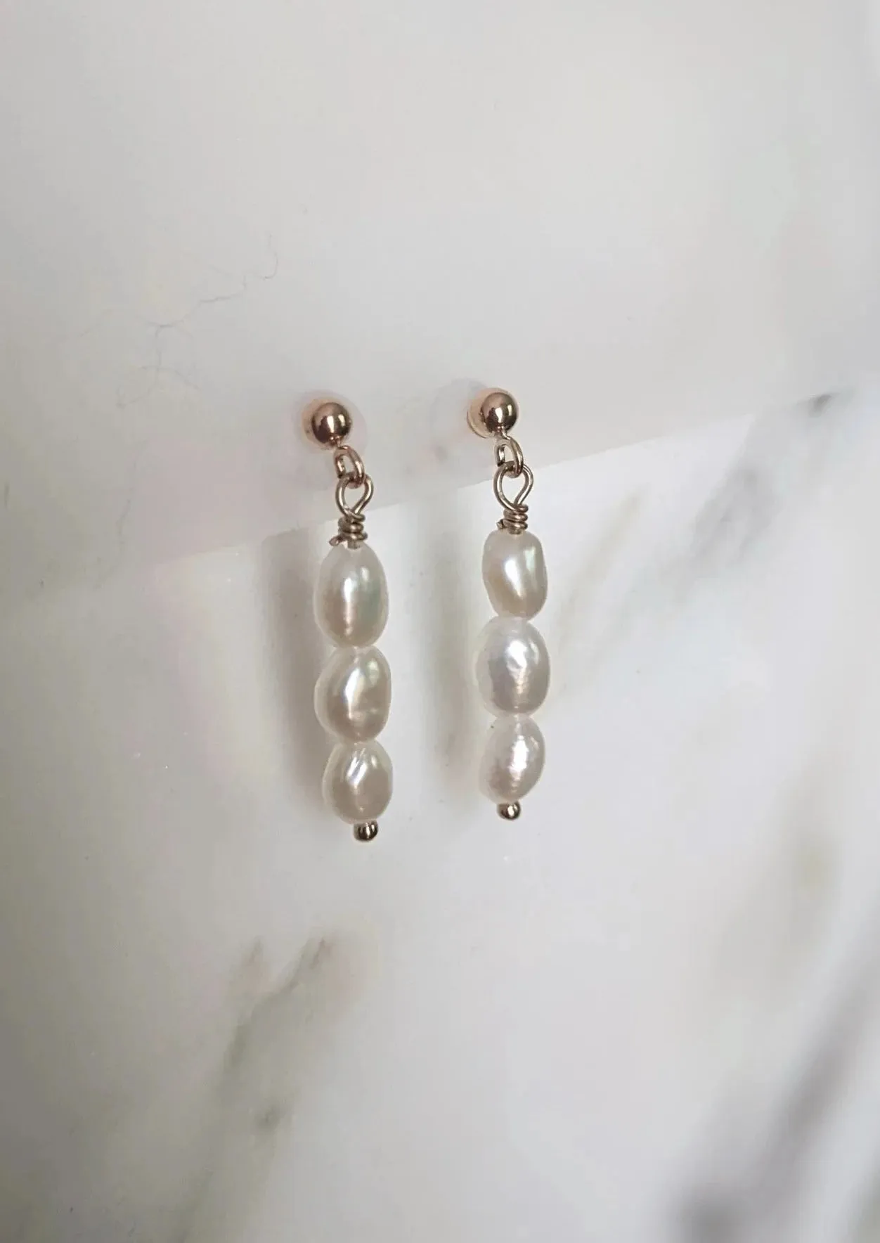 Aimee Pearl Dangle Earrings - Layer the Love