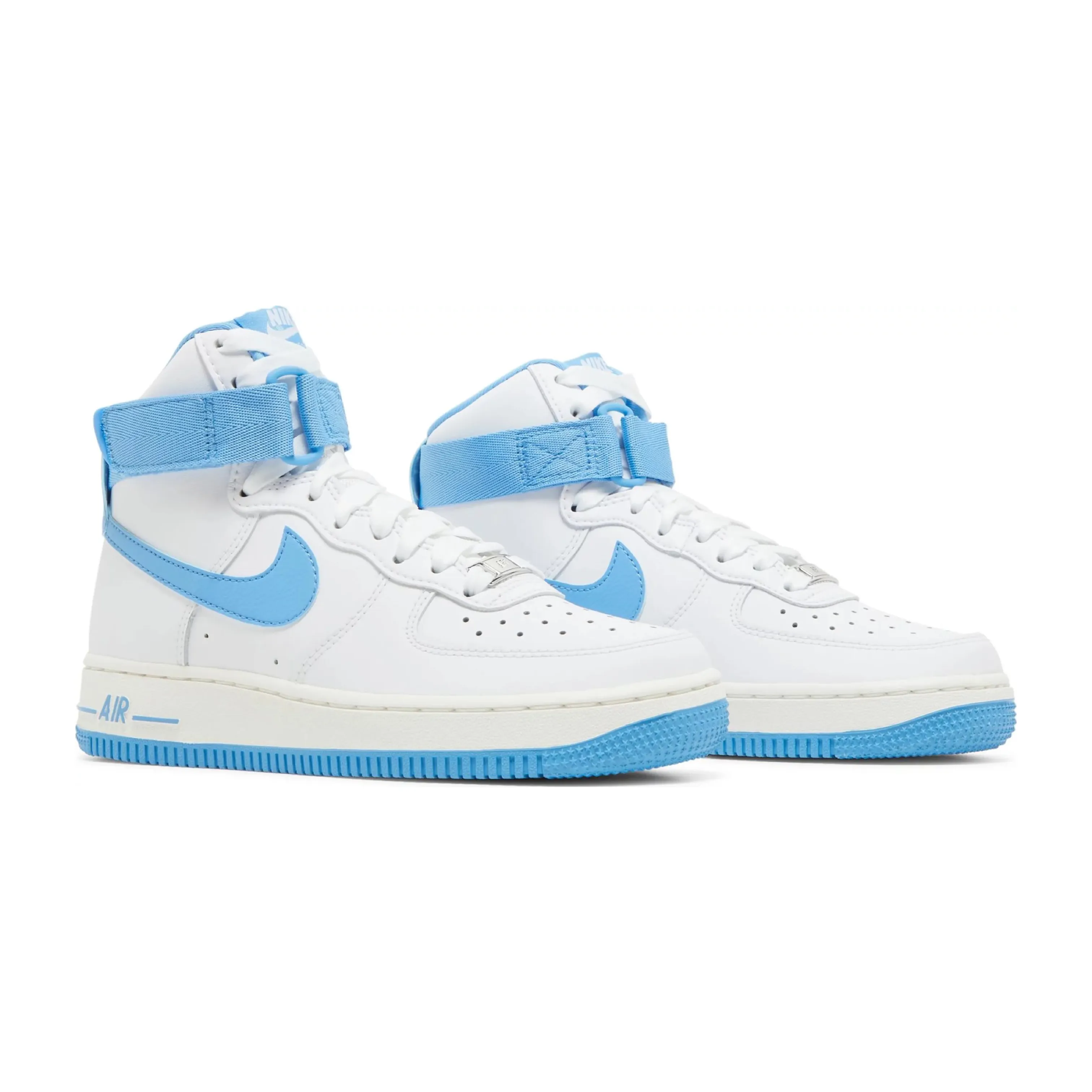 Air Force 1 High University Blue sneakers for sale.