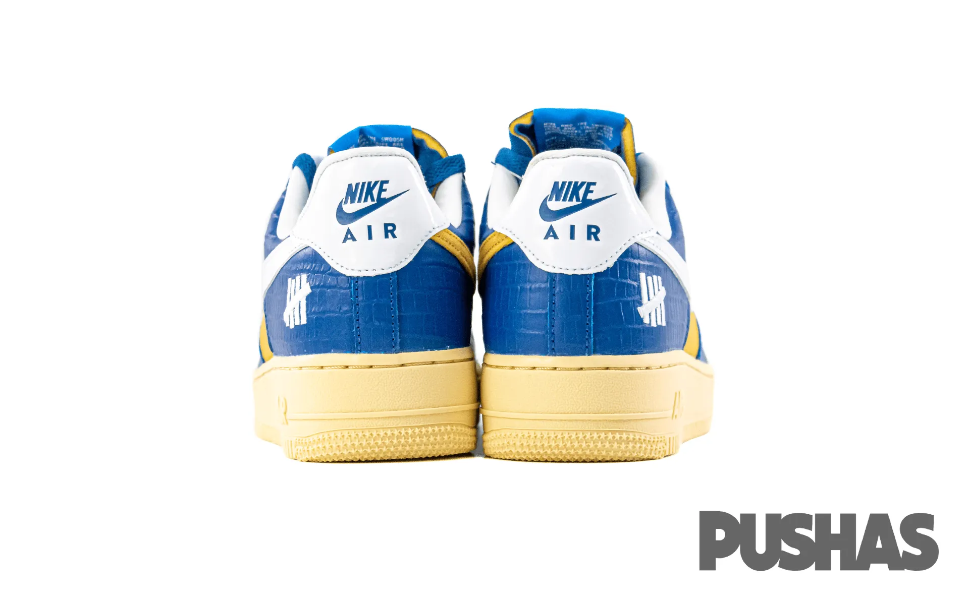 Air Force 1 Low SP Undefeated 5 On It Blue Yellow Croc 2021.