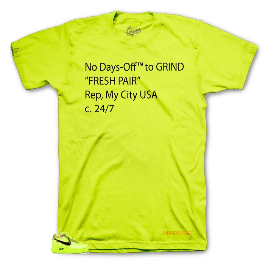 Air Force 1 Volt Off Days Volt Shirt - The Ten Shirt - Volt