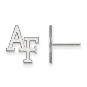 Air Force Academy Post Earrings - 10k White Gold