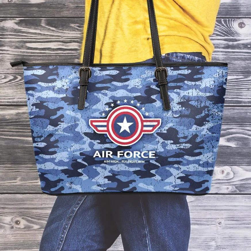 Air Force Leather Tote Bag