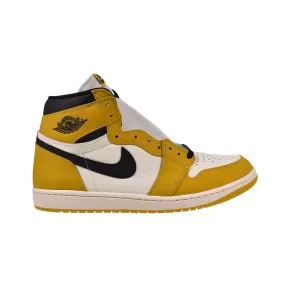 Air Jordan 1 High OG Men's Shoes - Yellow Ochre, Black, Sail.