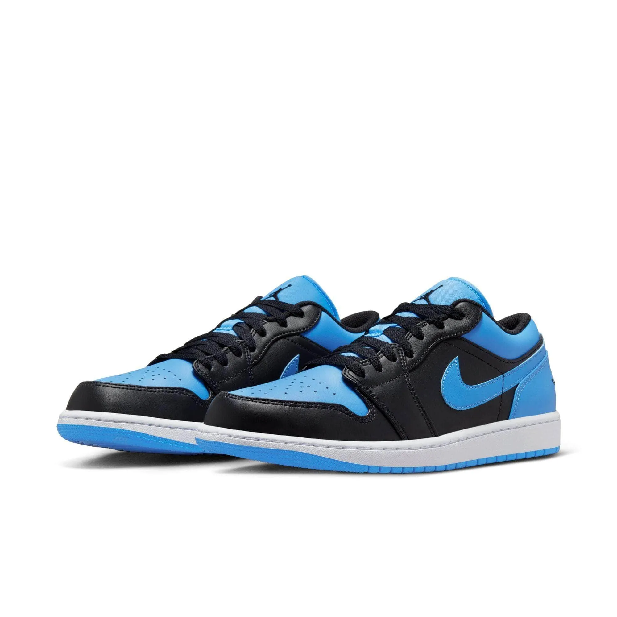 Air Jordan 1 Low Black University Blue for Men.