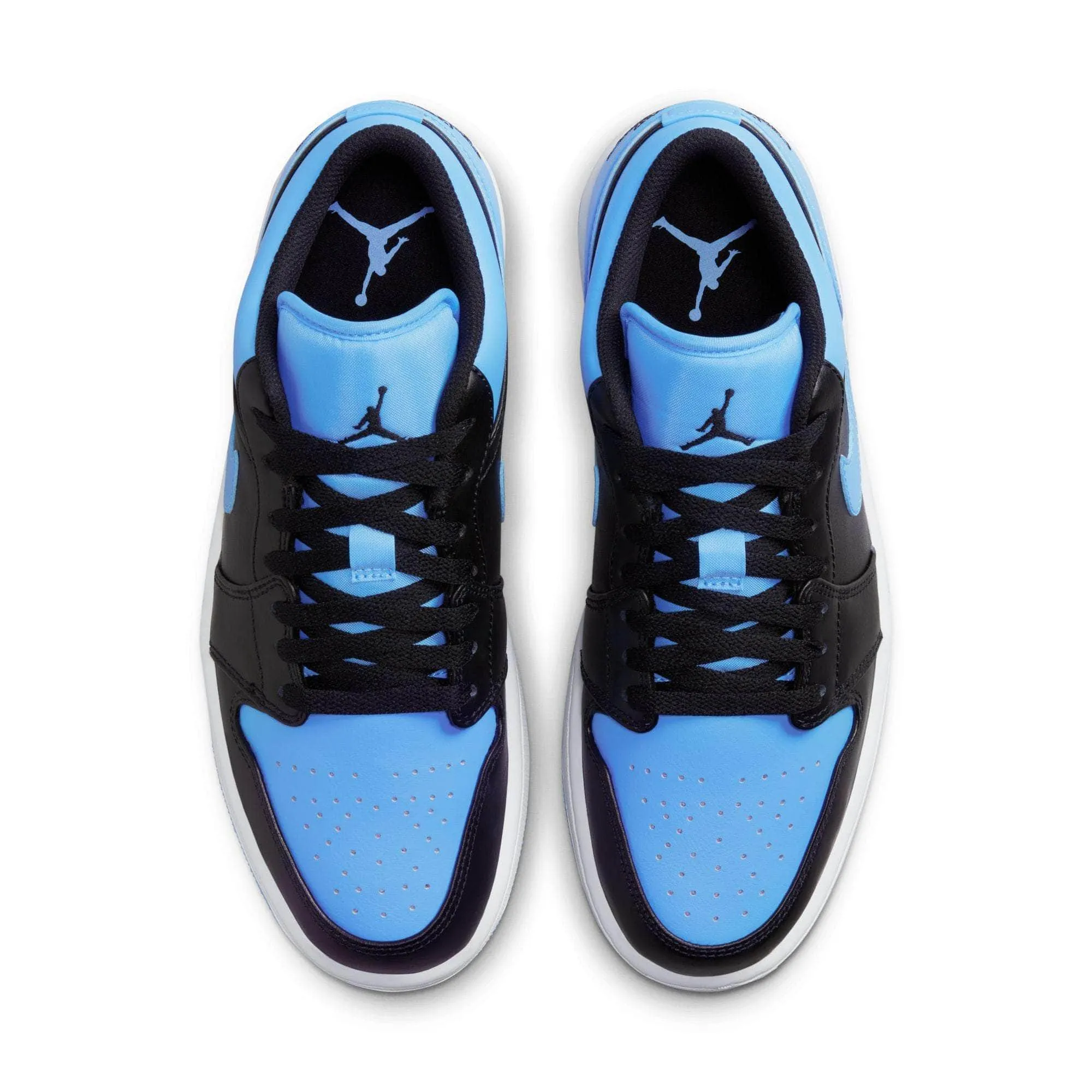 Air Jordan 1 Low Black University Blue for Men.