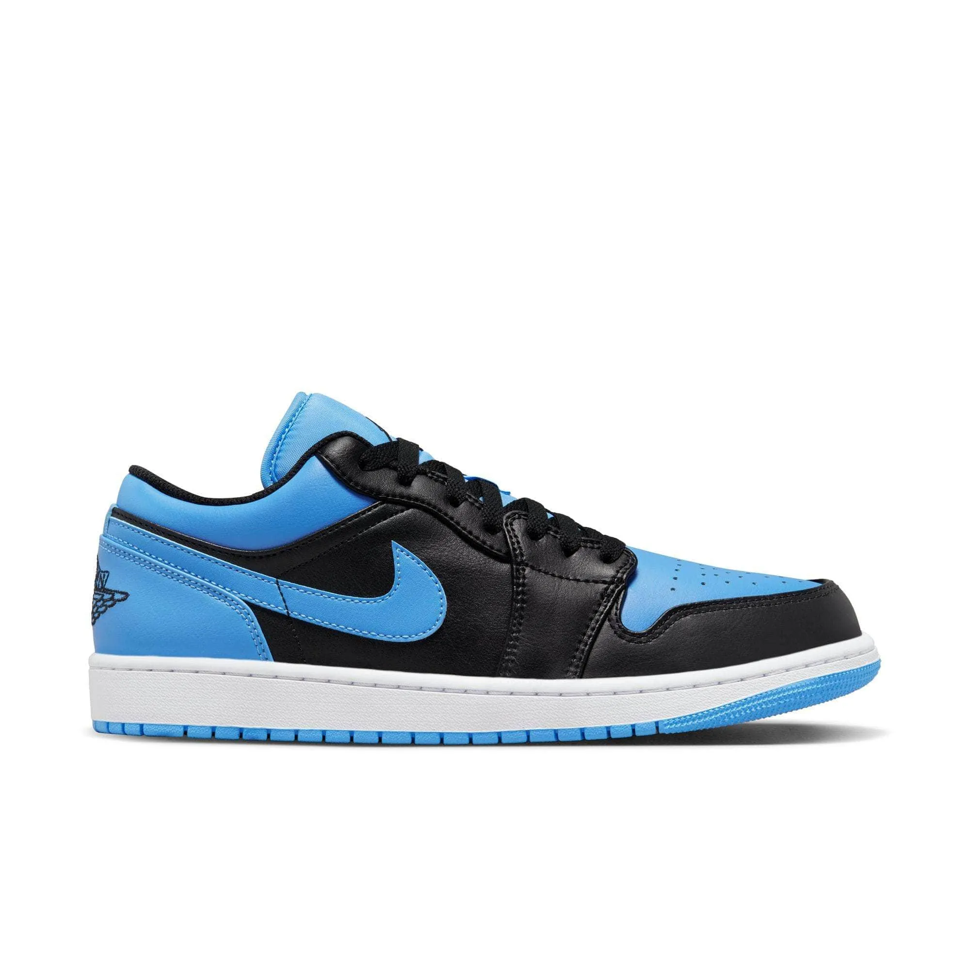 Air Jordan 1 Low Black University Blue for Men.