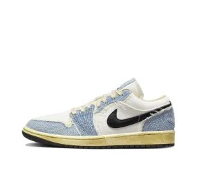 Air Jordan 1 Low Sashiko Denim sneakers.