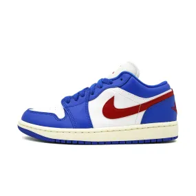 Air Jordan 1 Low Sport Blue Gym Red Women's