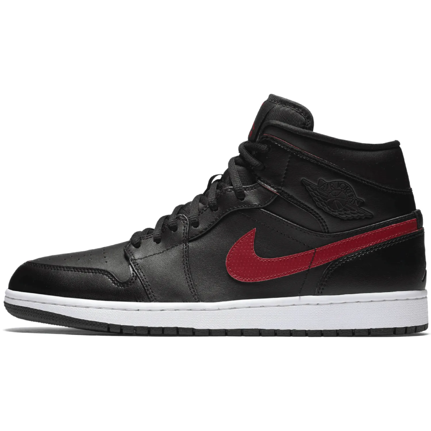 Air Jordan 1 Mid Black Team Red - Buy Now