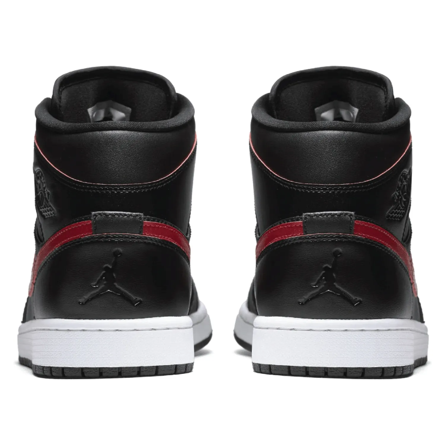 Air Jordan 1 Mid Black Team Red - Buy Now