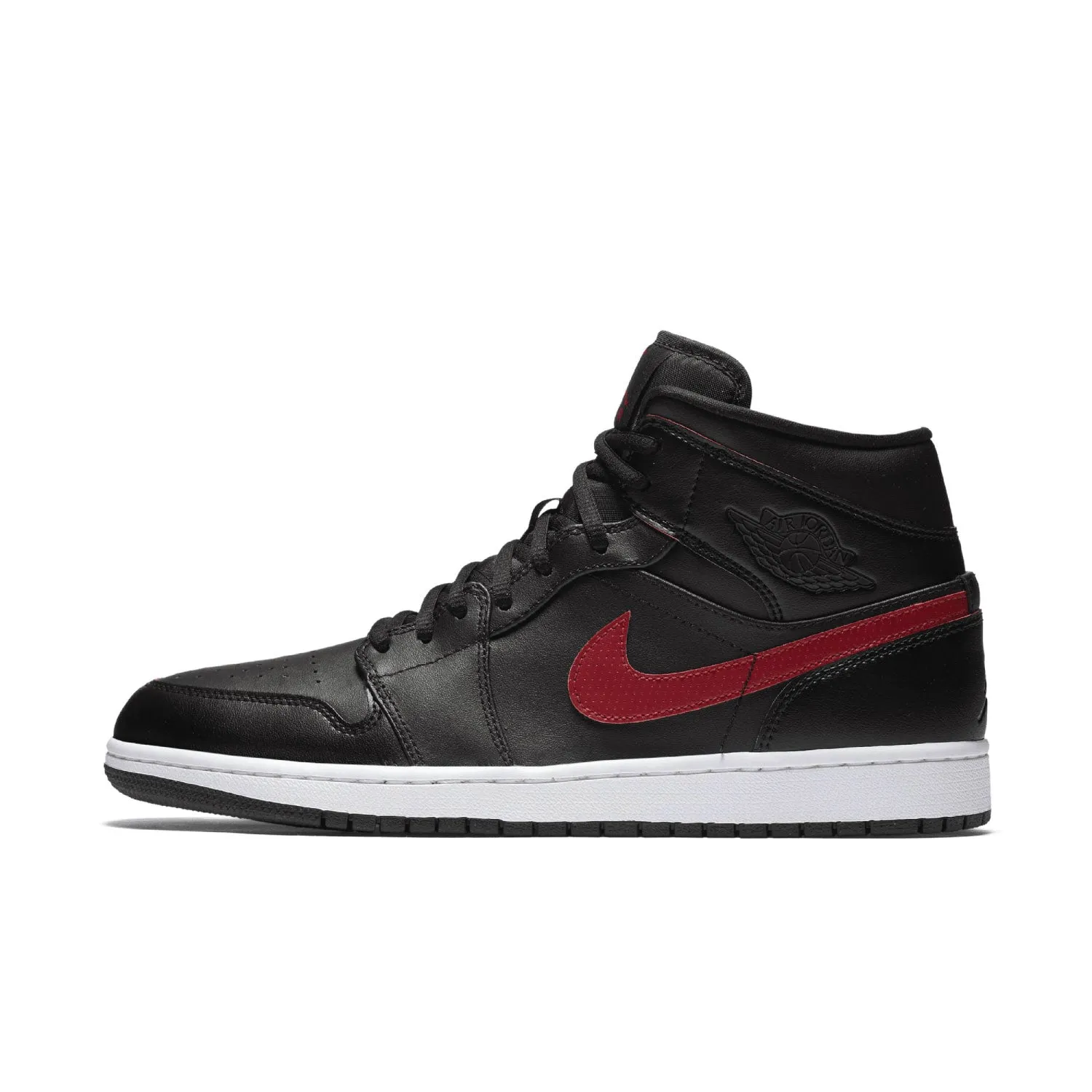 Air Jordan 1 Mid Black Team Red - Buy Now