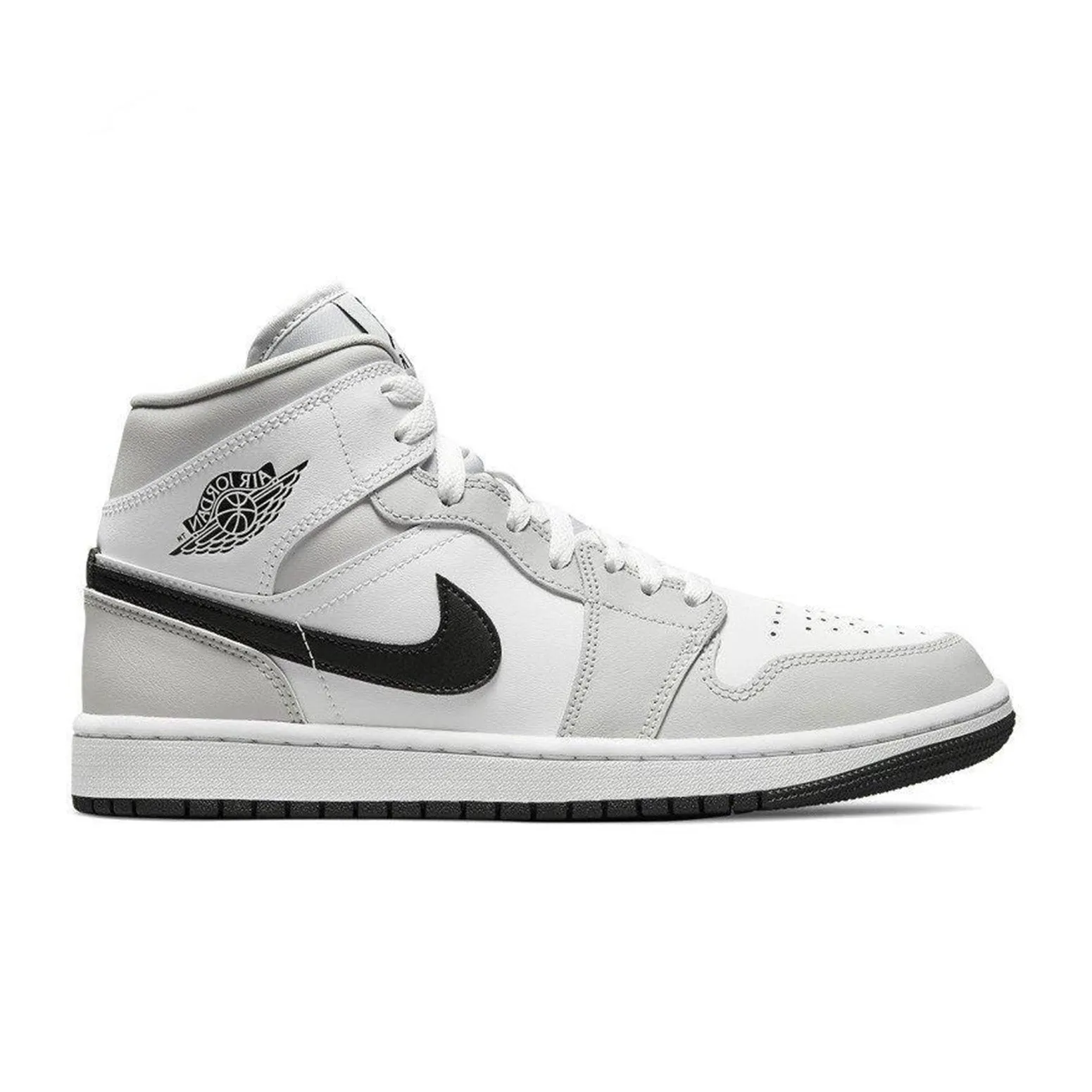 Air Jordan 1 Mid Light Smoke Grey Shoes