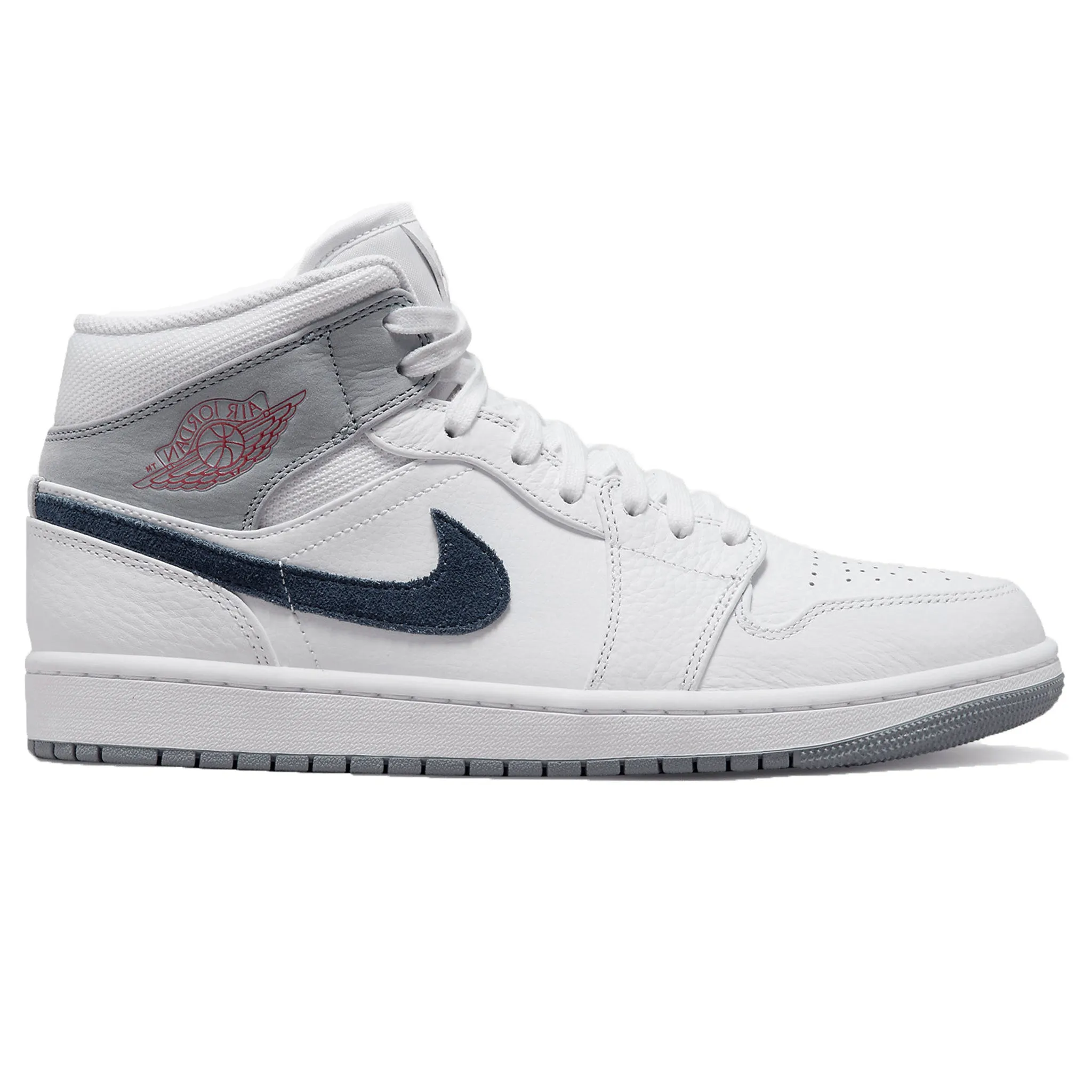 Air Jordan 1 Mid - Paris White Shoes