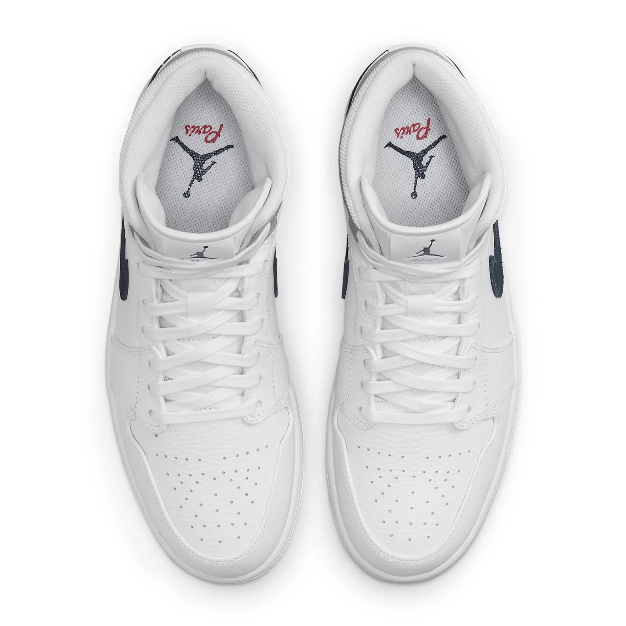 Air Jordan 1 Mid - Paris White Shoes