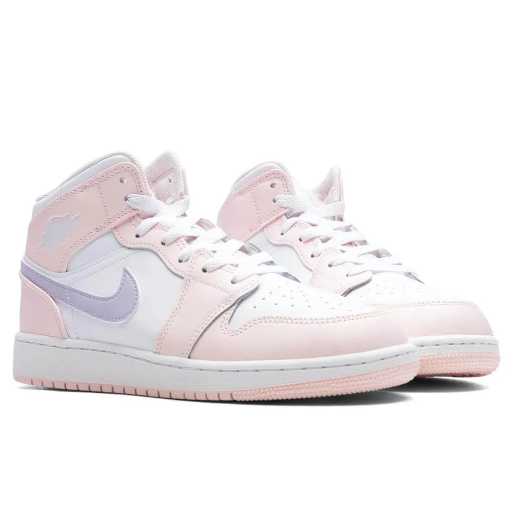 Air Jordan 1 Mid - Pink Wash Violet Frost White