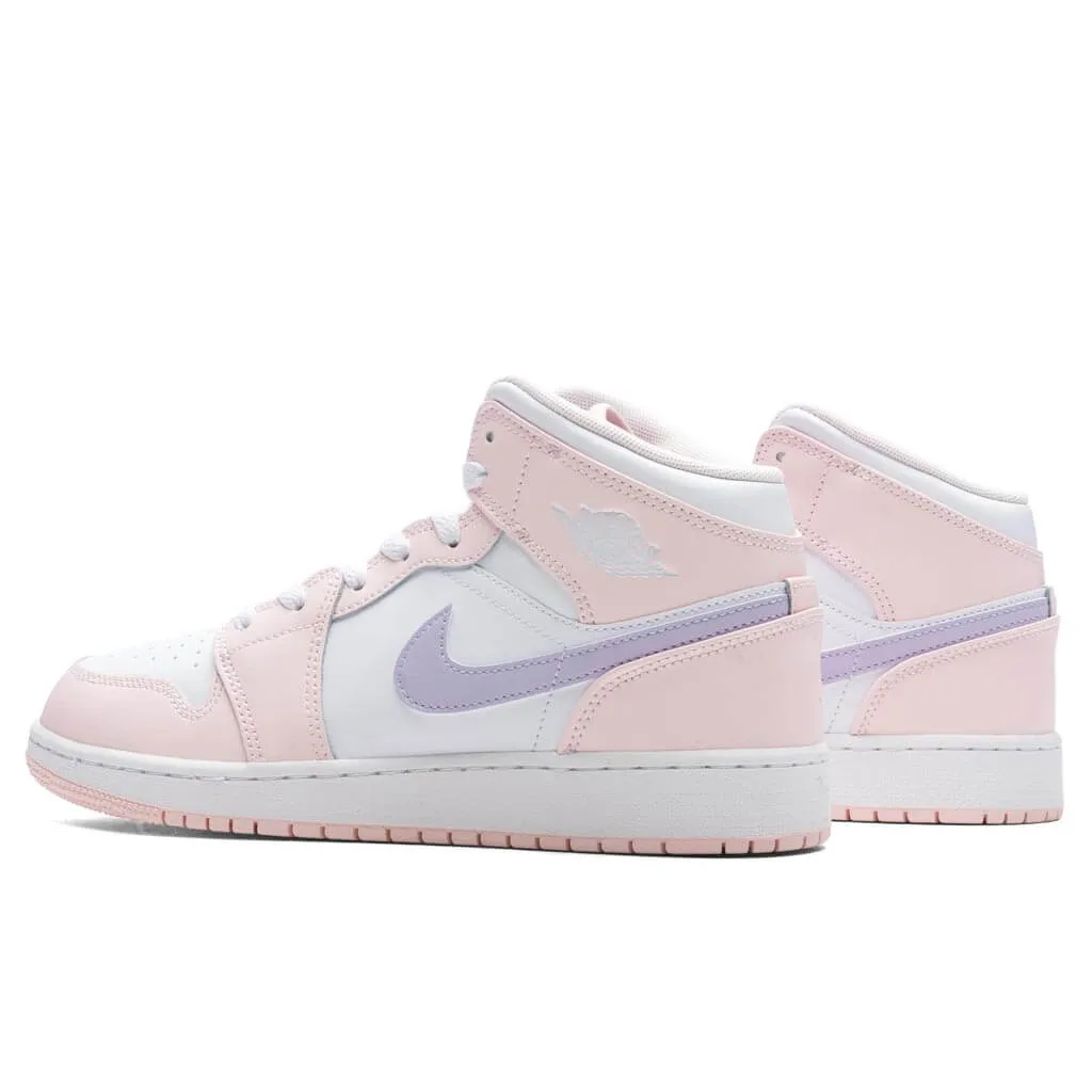 Air Jordan 1 Mid - Pink Wash Violet Frost White