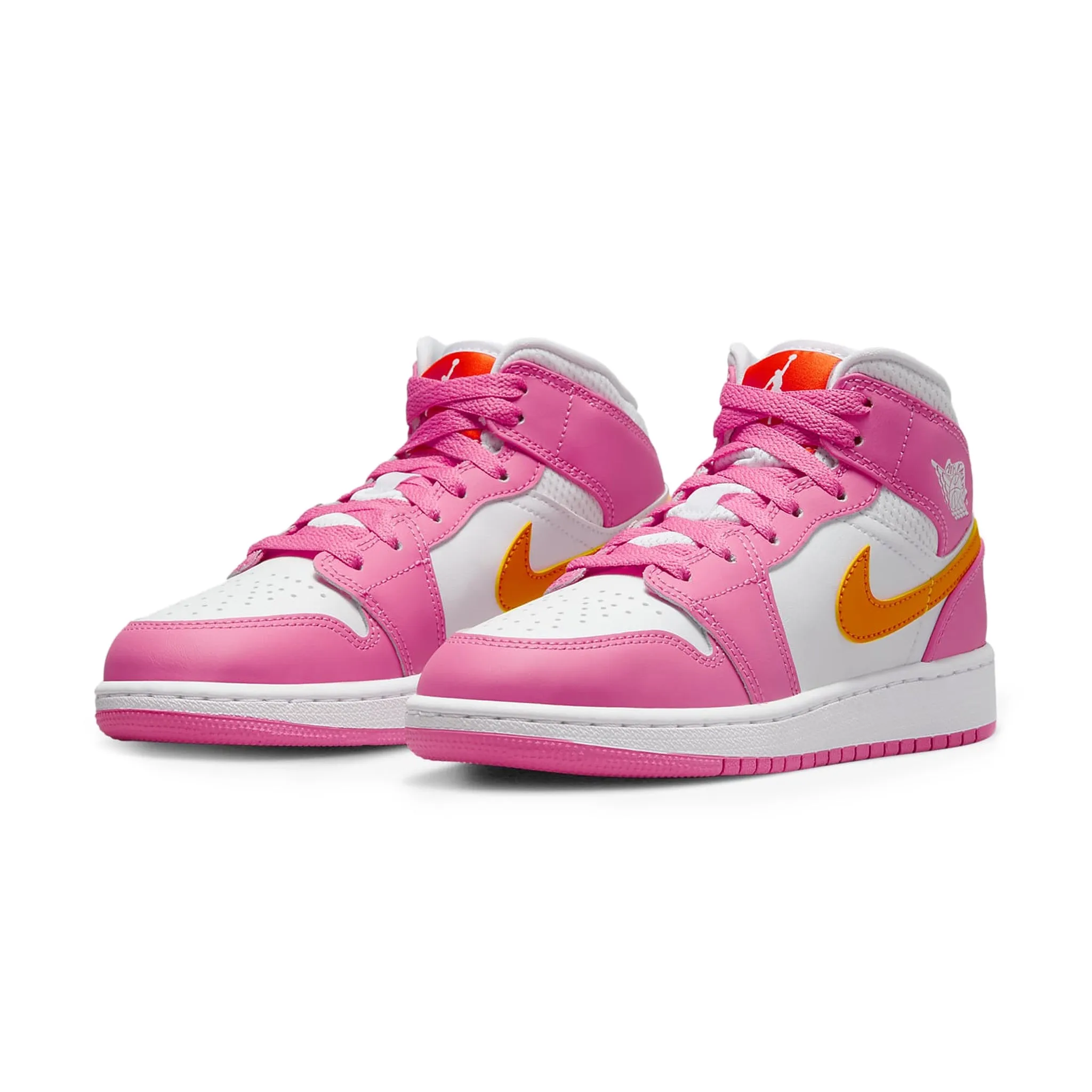 Air Jordan 1 Mid Pinksickle Safety Orange (GS) - Buy Online Now!