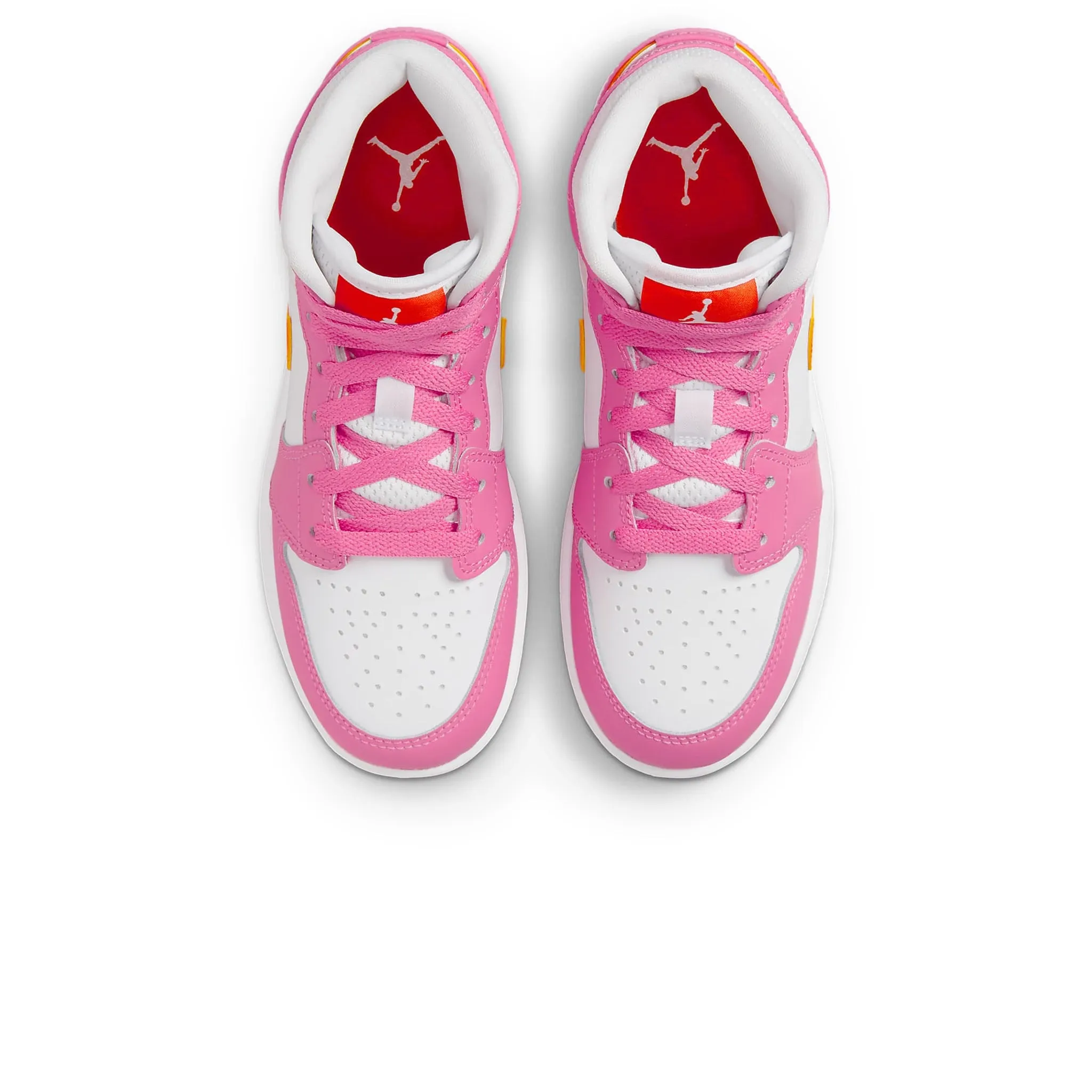 Air Jordan 1 Mid Pinksickle Safety Orange (GS) - Buy Online Now!