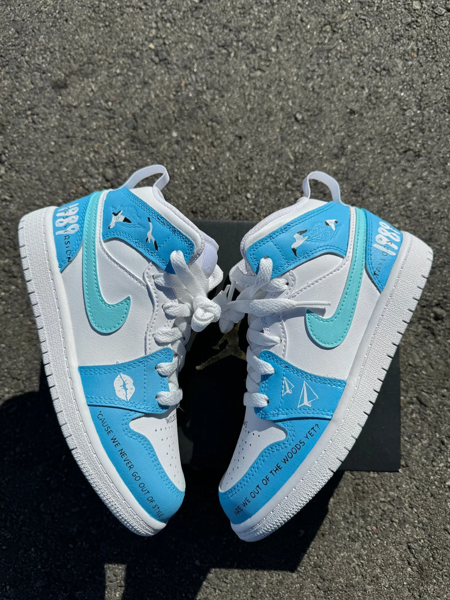 Air Jordan 1 Mid PS 'Triple White' 2023 - Kids Size 1.5Y - Custom Order - Invoice 2 of 2