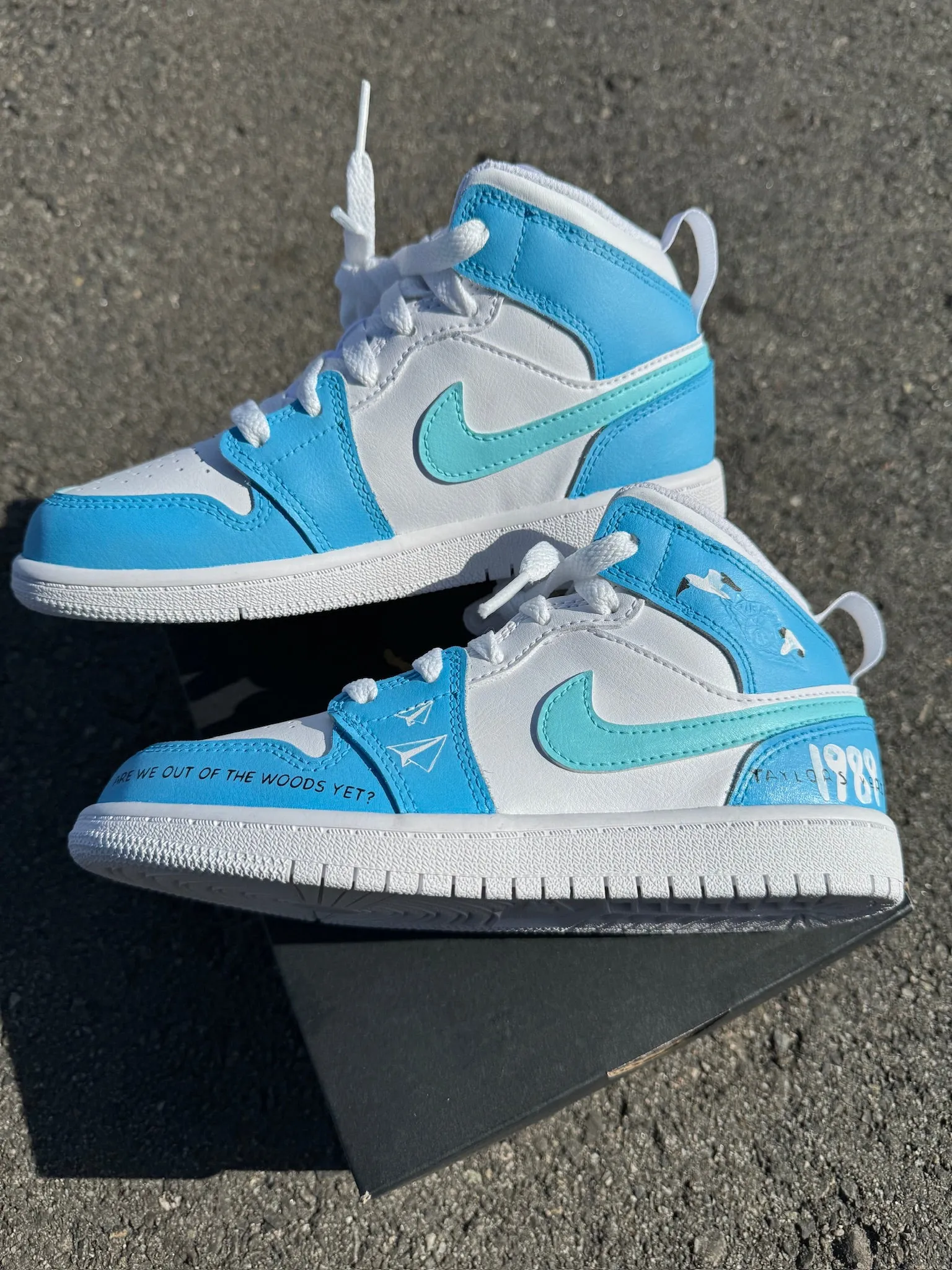 Air Jordan 1 Mid PS 'Triple White' 2023 - Kids Size 1.5Y - Custom Order - Invoice 2 of 2