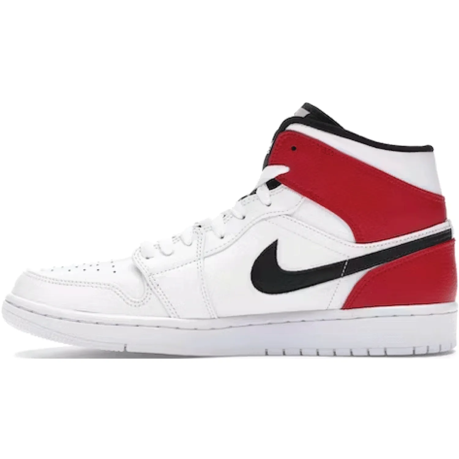 Air Jordan 1 Mid - White Black Gym Red