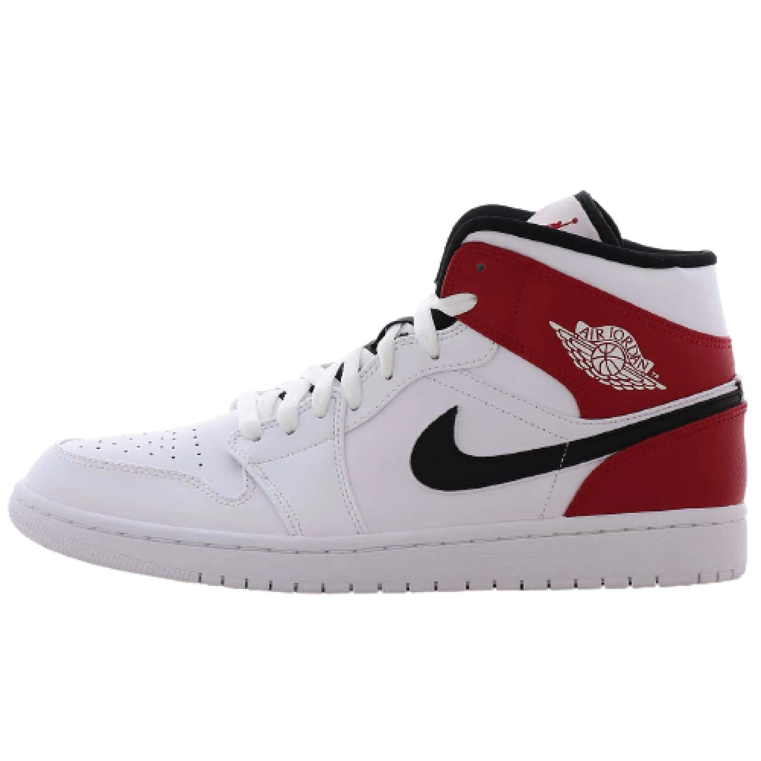 Air Jordan 1 Mid - White Black Gym Red