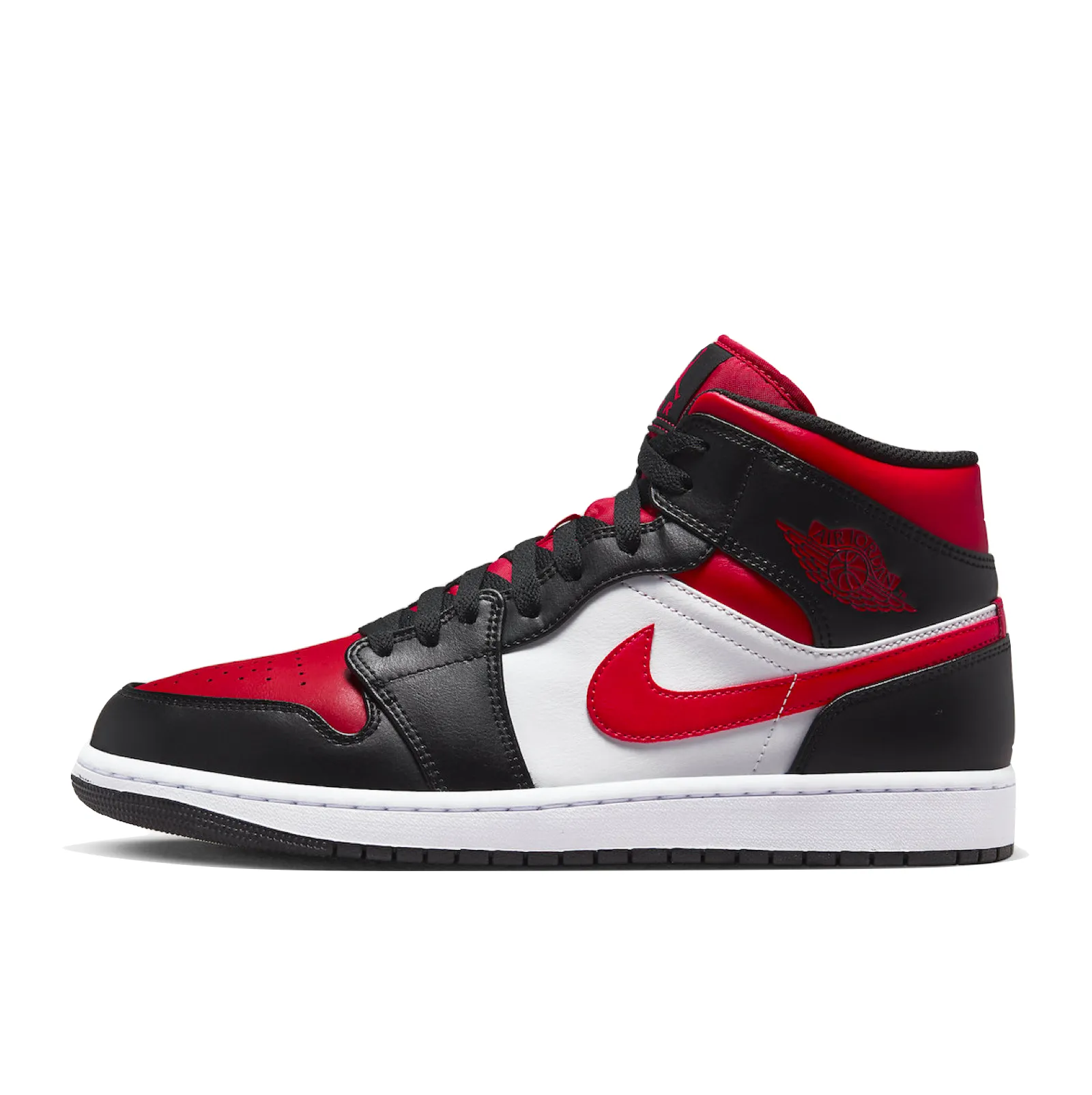 Air Jordan 1 Mid White Fire Red Black - Buy Online