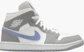 Air Jordan 1 Mid Women's Shoes - Wolf Grey Aluminum