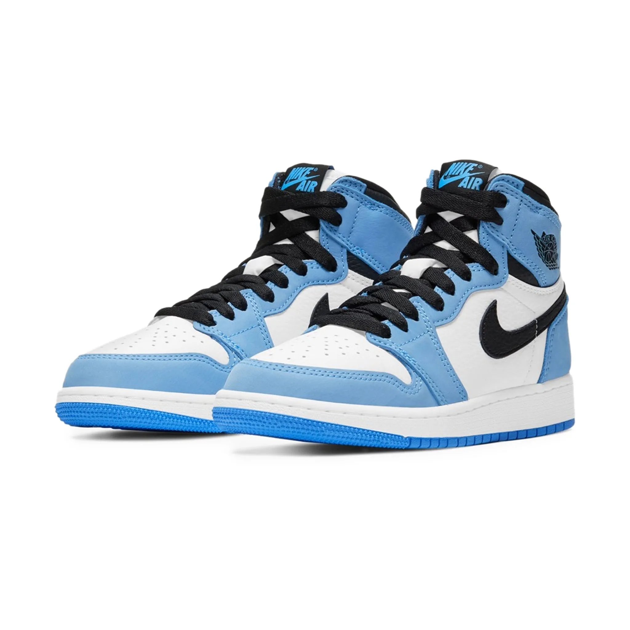 Air Jordan 1 Retro High - White UNC University Blue Black (GS)