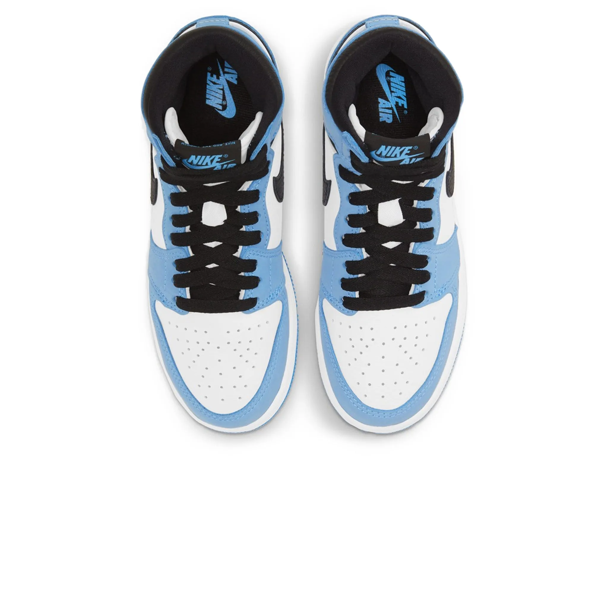 Air Jordan 1 Retro High - White UNC University Blue Black (GS)