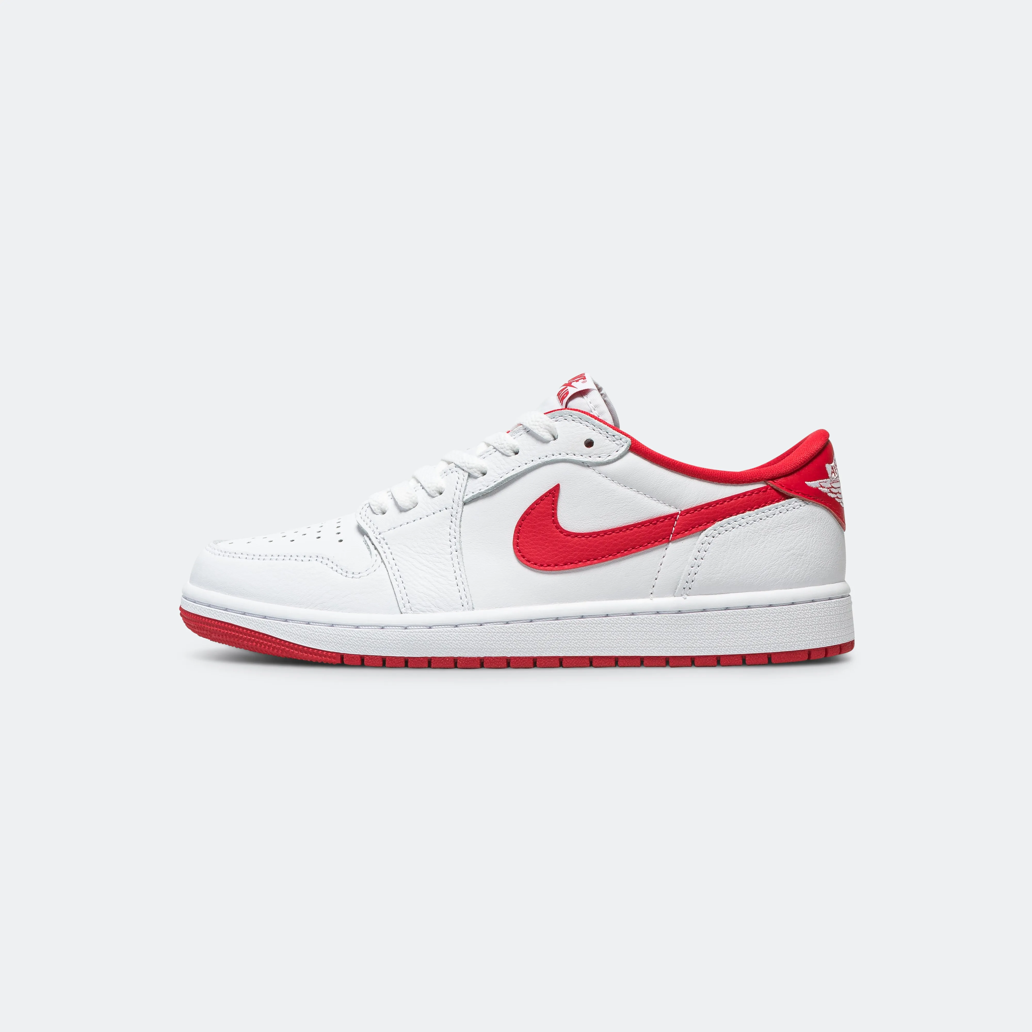 Air Jordan 1 Retro Low OG White University Red for sale.