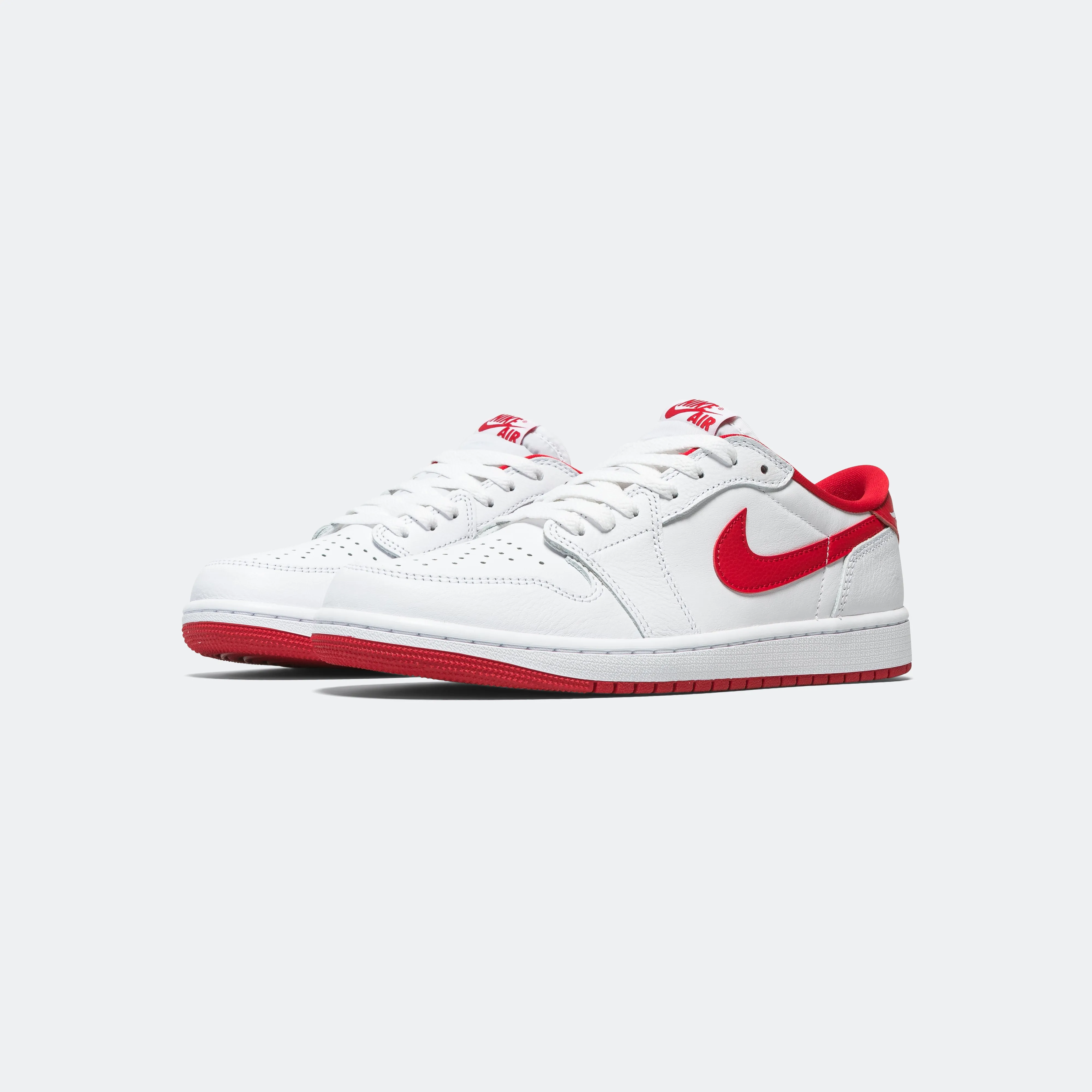 Air Jordan 1 Retro Low OG White University Red for sale.