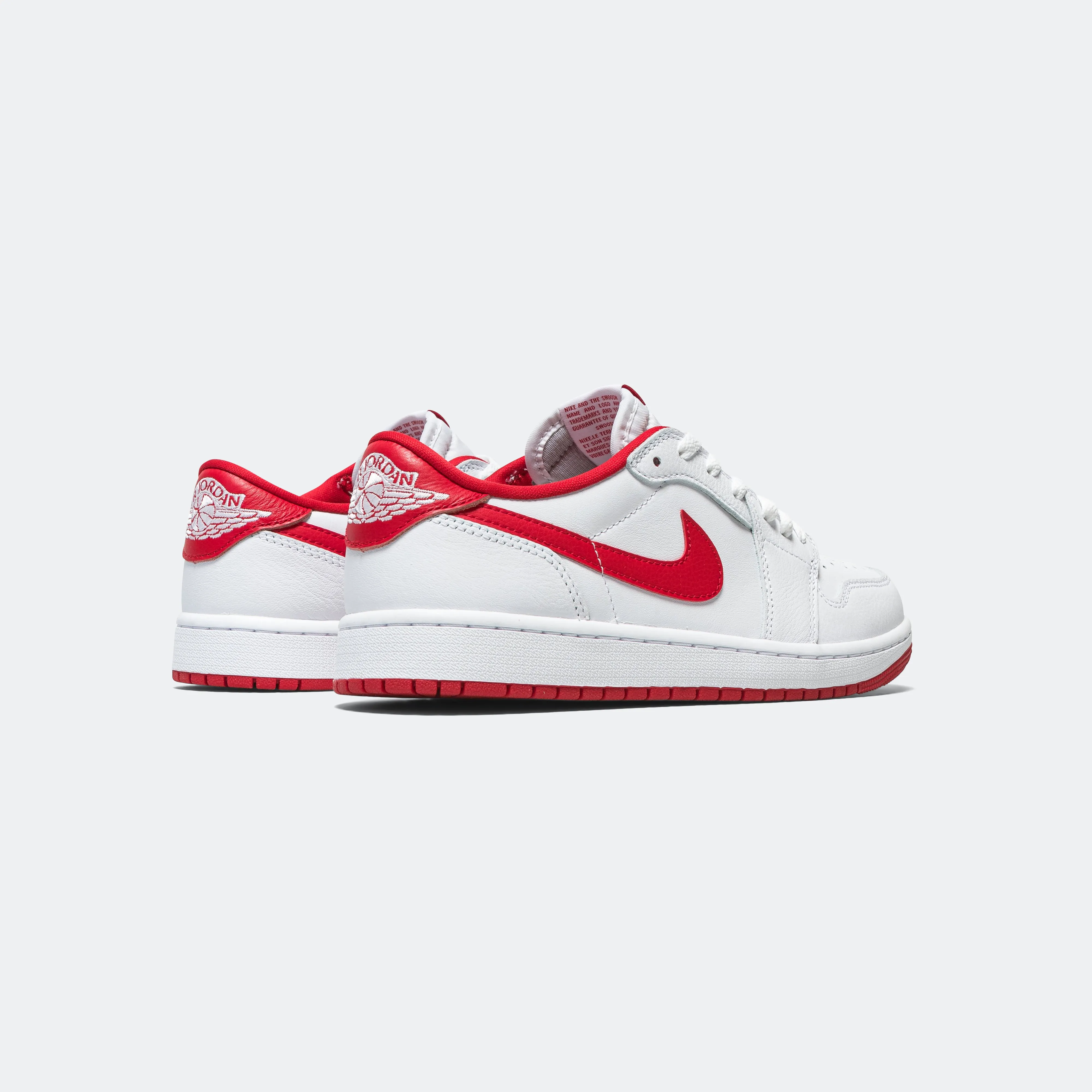 Air Jordan 1 Retro Low OG White University Red for sale.