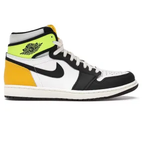 Air Jordan 1 White Black Volt University Gold