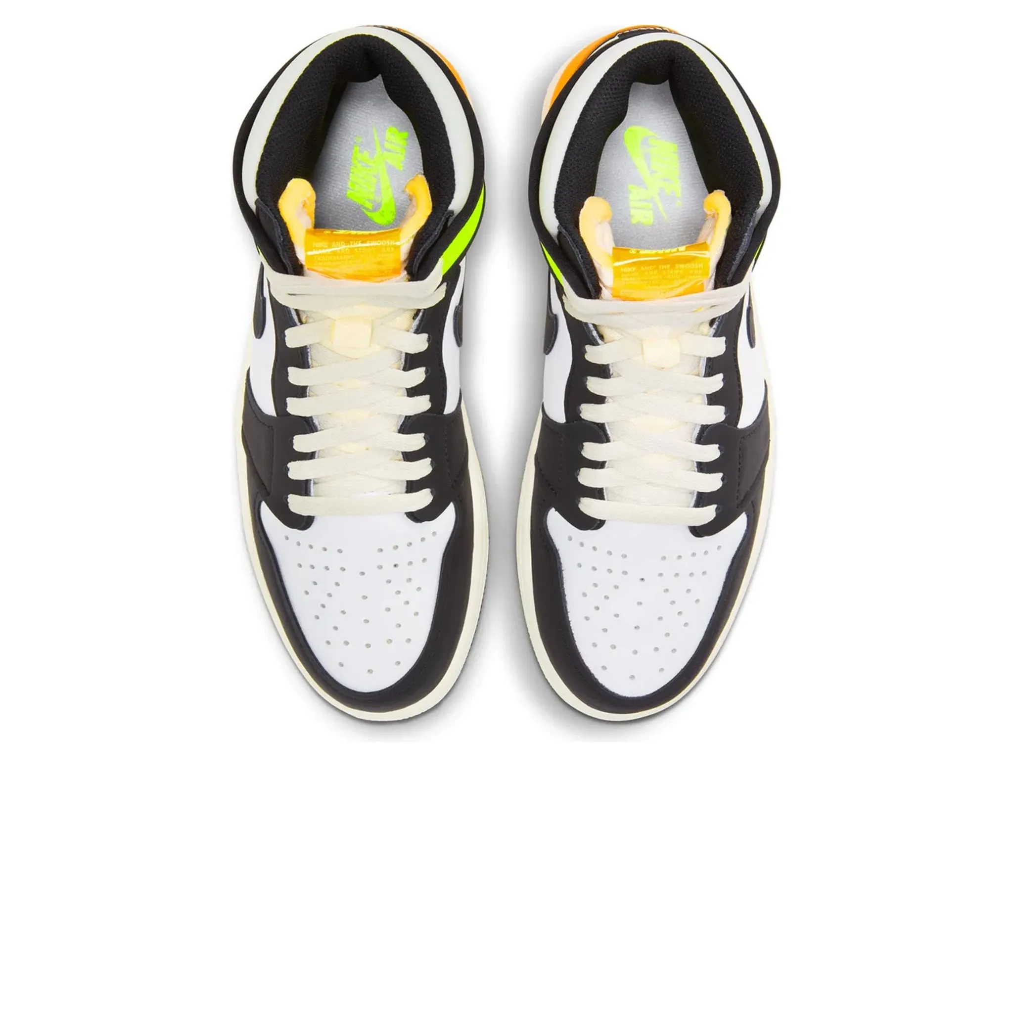 Air Jordan 1 White Black Volt University Gold