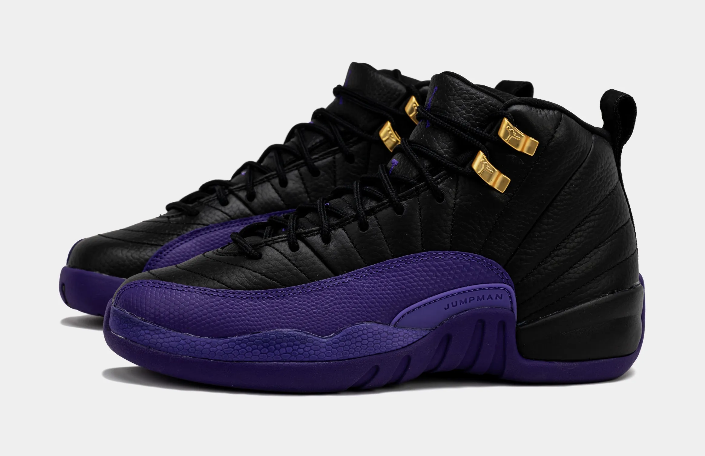 Air Jordan 12 Retro Field Purple Shoes (Black/Purple)