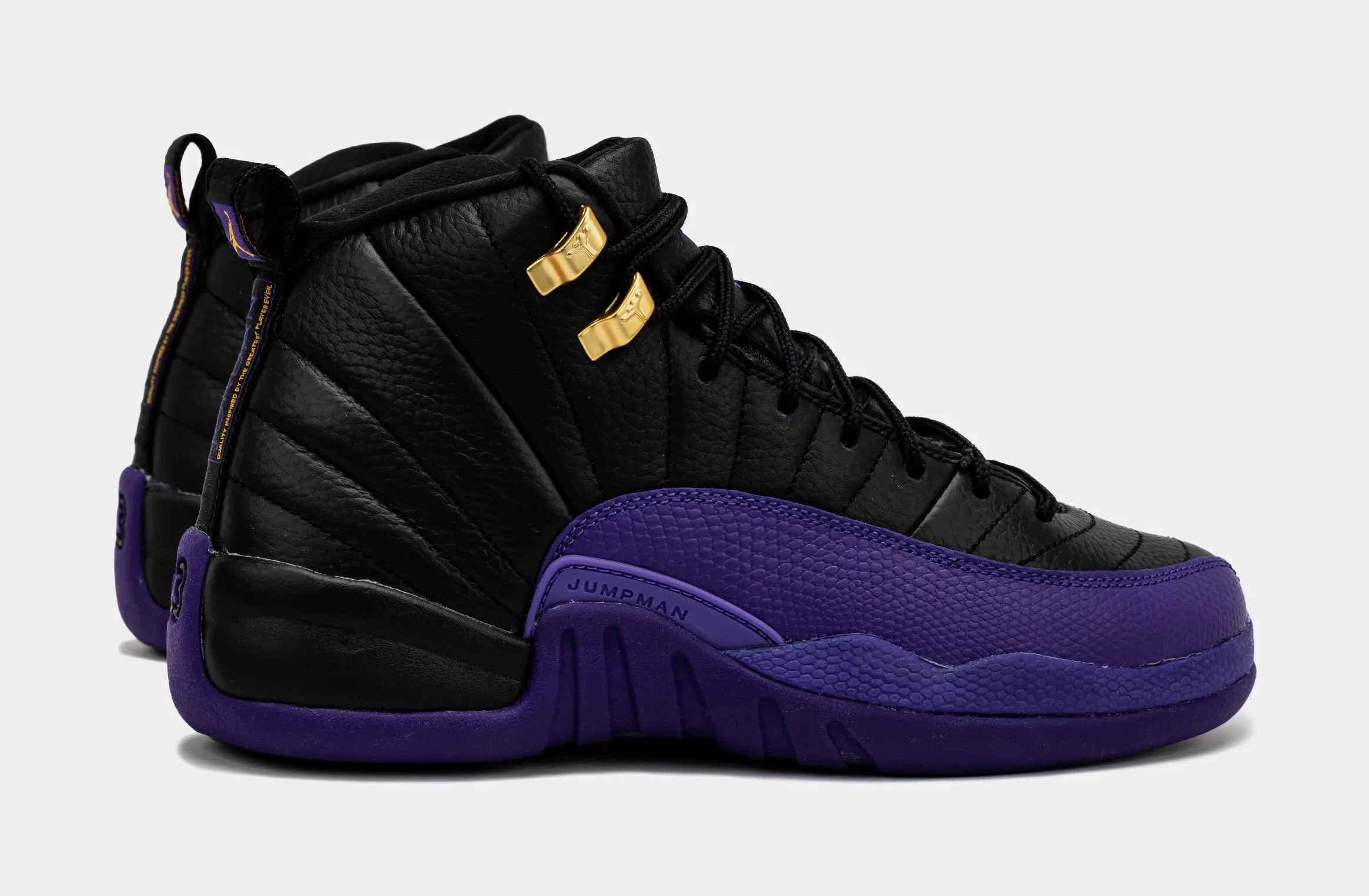 Air Jordan 12 Retro Field Purple Shoes (Black/Purple)